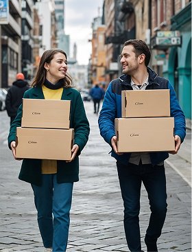 Professional Packers and Movers at Work